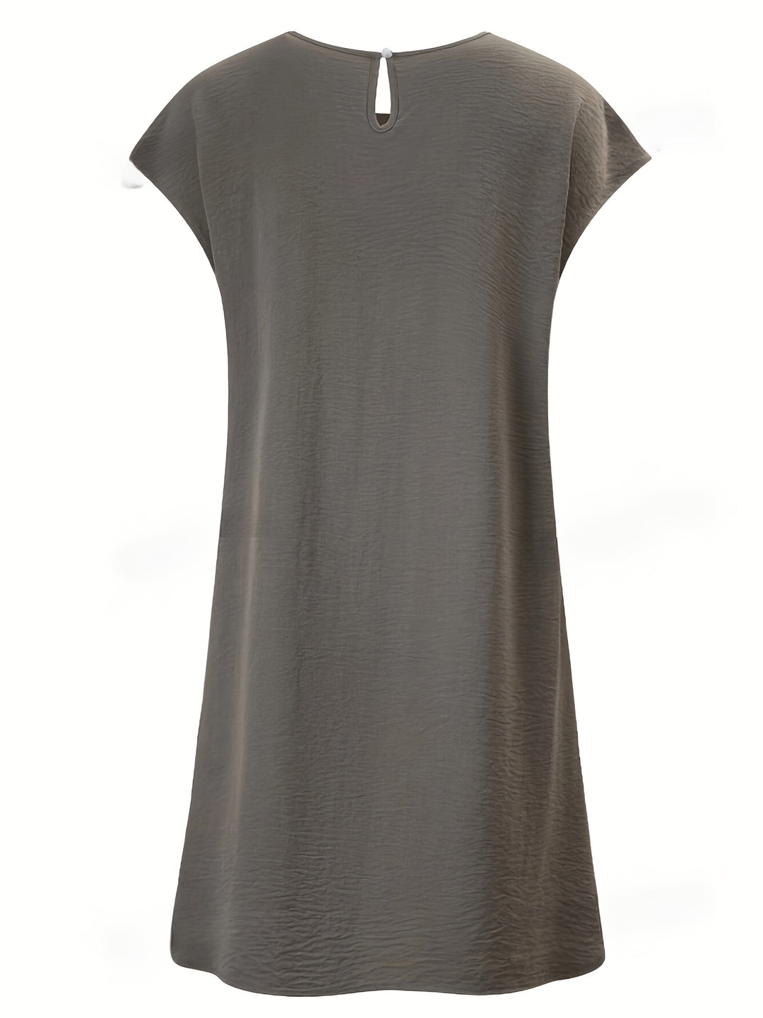 Elegant Gray Midi Dress