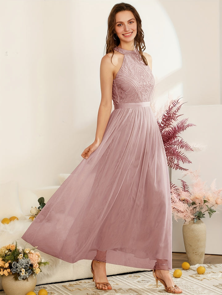 Elegant Blush Maxi Dress