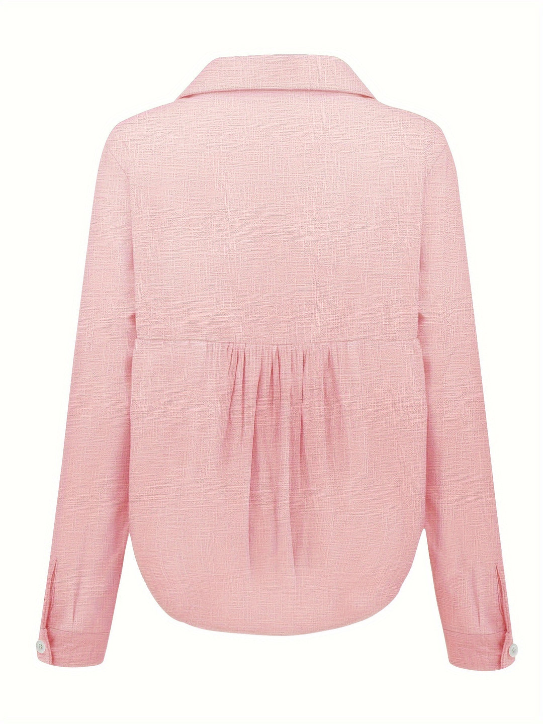 Linen Blend Button-Up Shirt