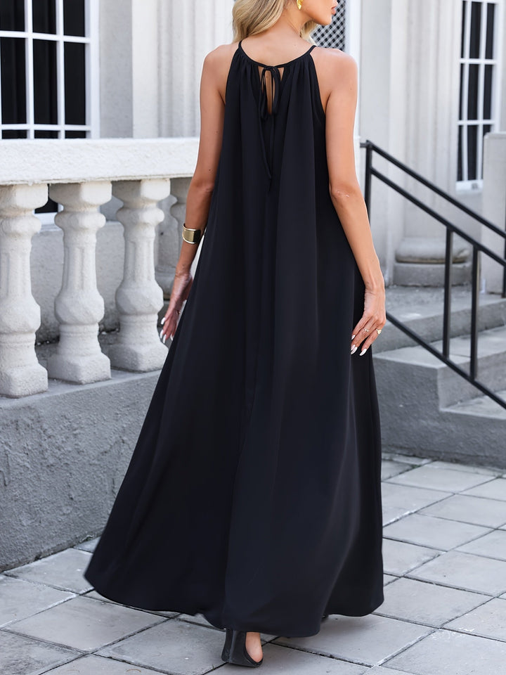 Women Loose Casual Off-The-Shoulder Deep V Dress