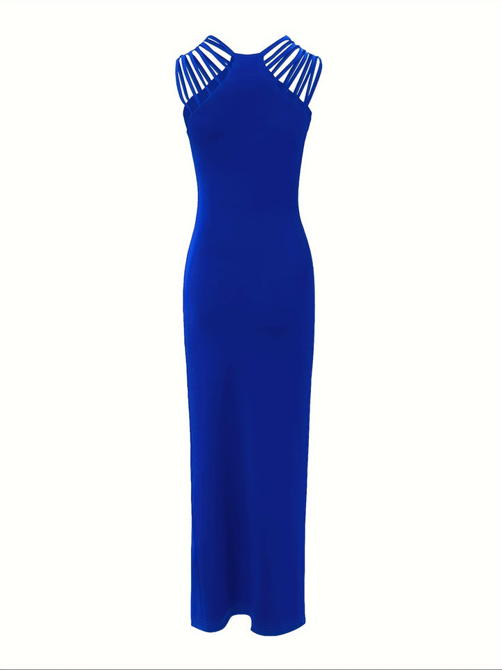 Glamorous Rhinestone Split Bodycon Dress