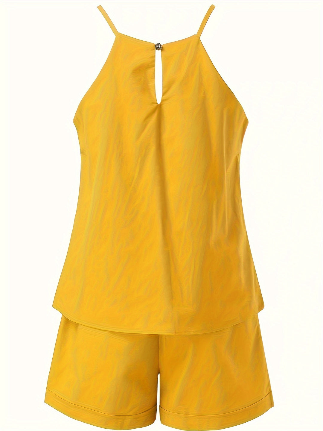 2 Piece Set Sleeveless Top & Pocket Shorts