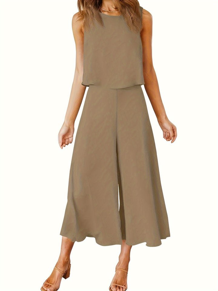 Navy Blue Casual Solid Two-piece Set
