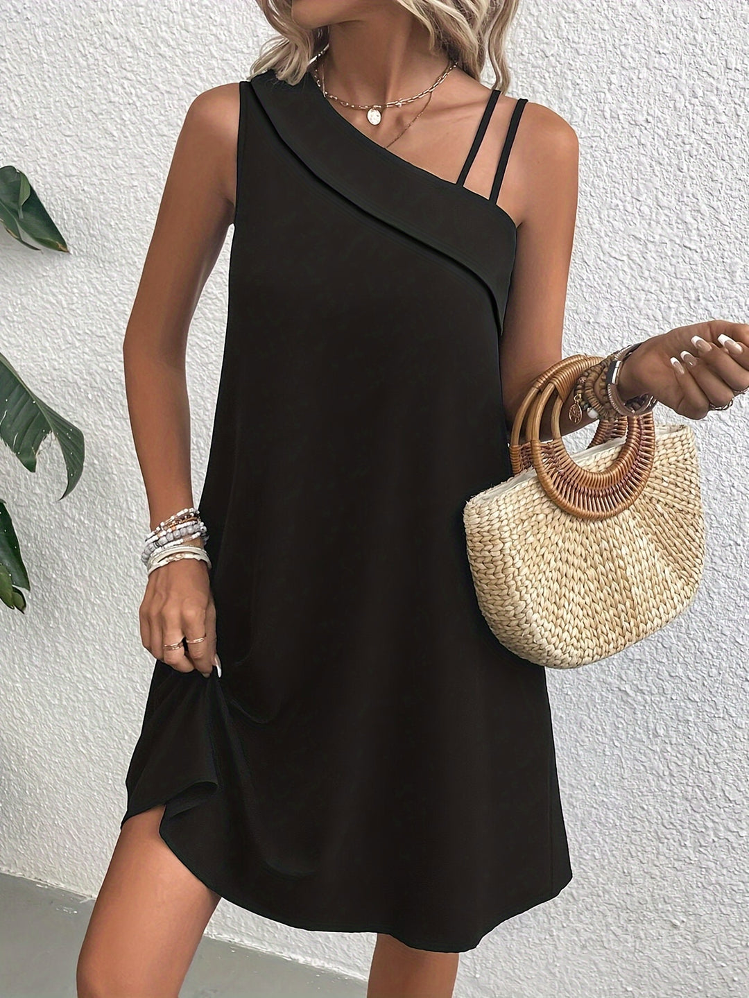 One-Shoulder Mini Dress