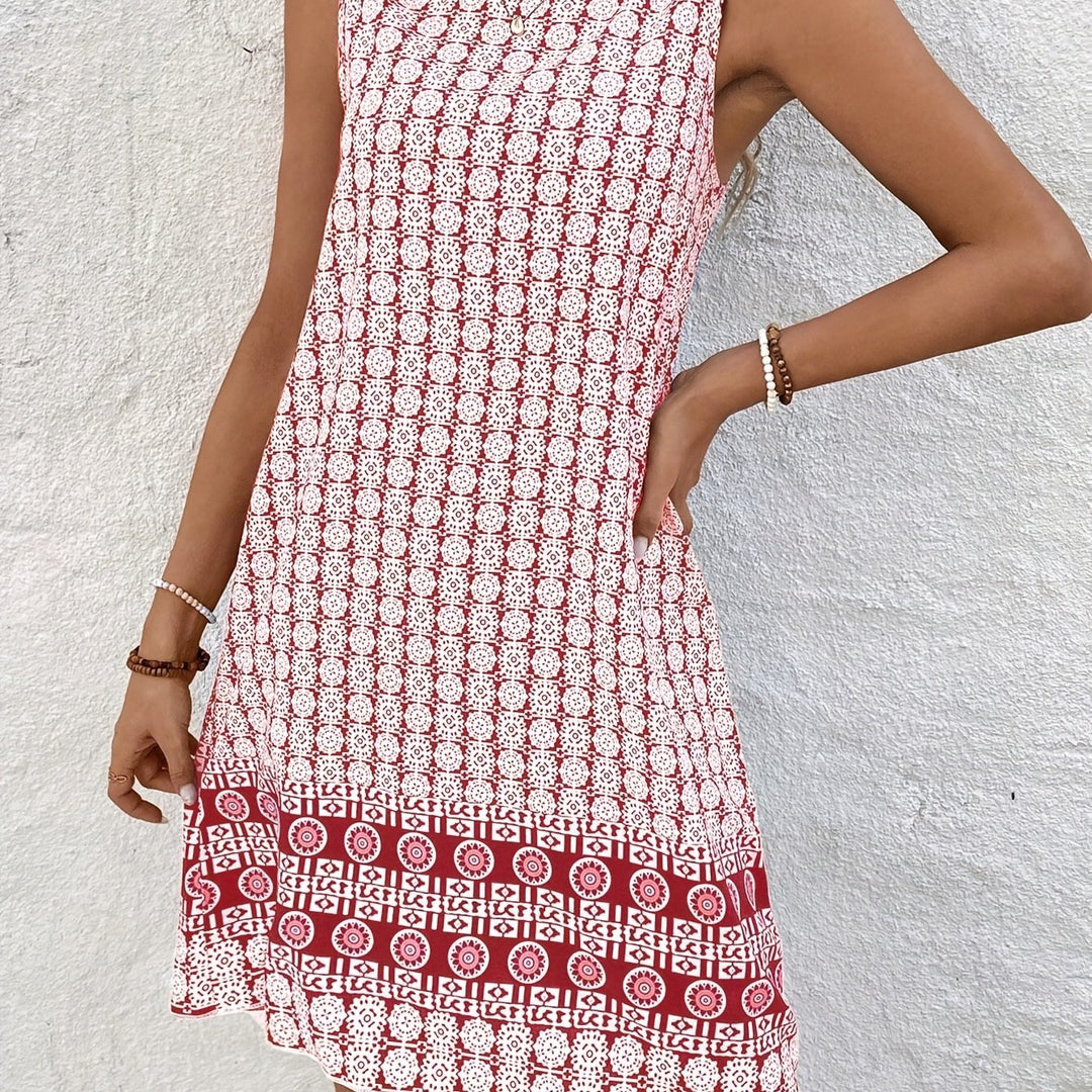 Boho Bohemian Printed Dress