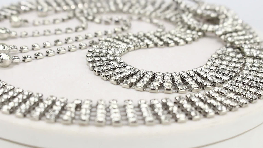 Double O-Ring Rhinestone Waistband Belt