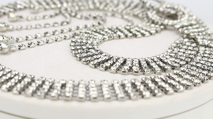 Double O-Ring Rhinestone Waistband Belt