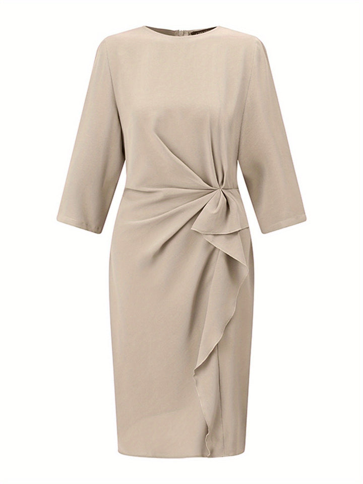 Elegant Pink Midi Dress