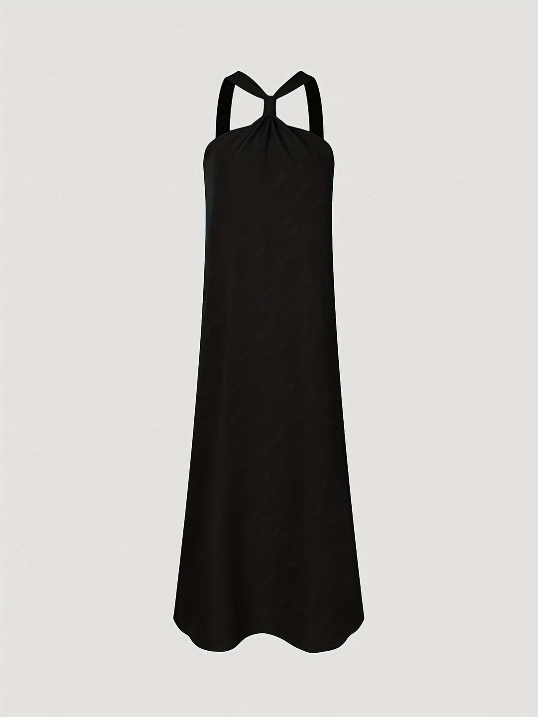 Tucked Halter Neck Loose Dress