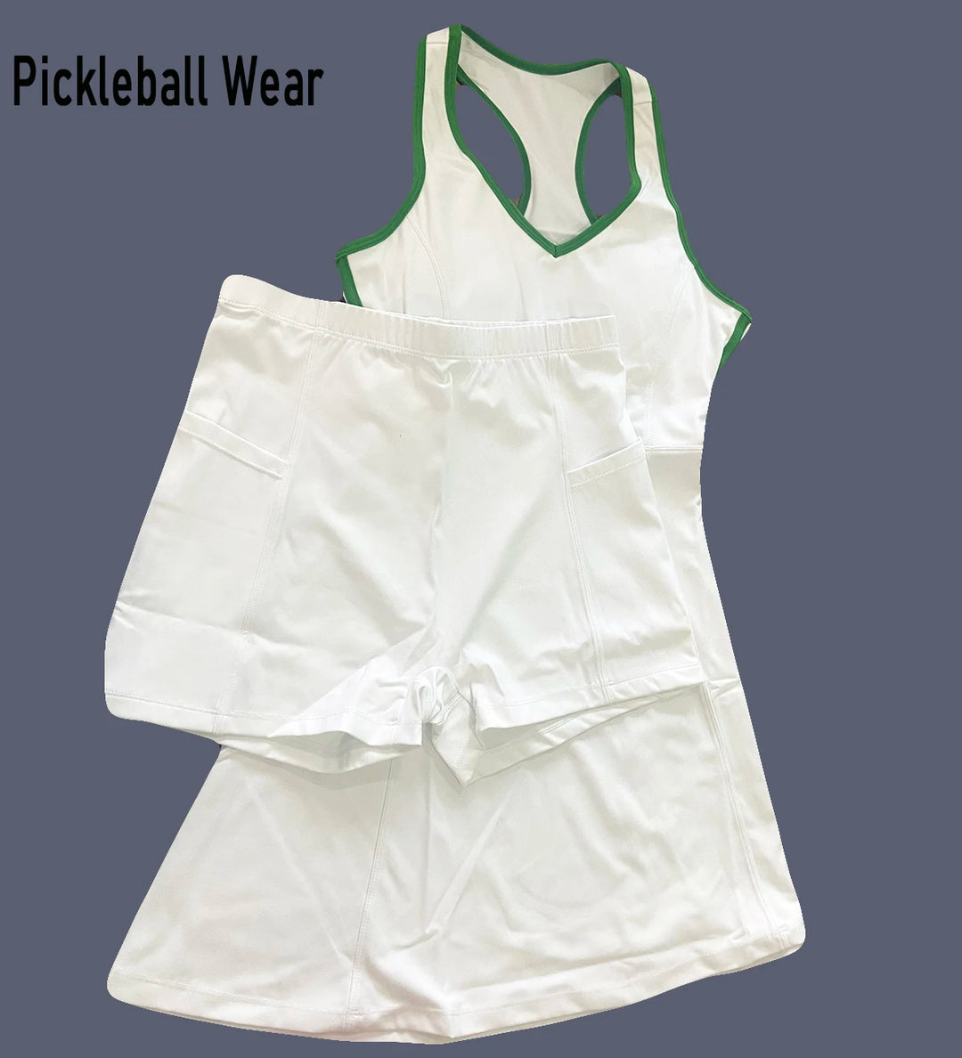 Slim Fit Sleeveless Tennis Dress – Quick-Dry & Built-In Bra