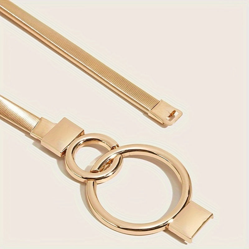 Golden Elastic Waist Chain Belt