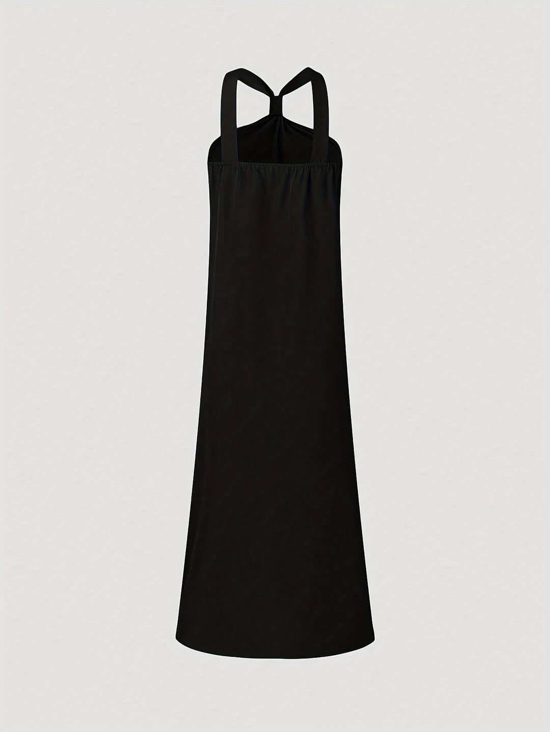 Tucked Halter Neck Loose Dress