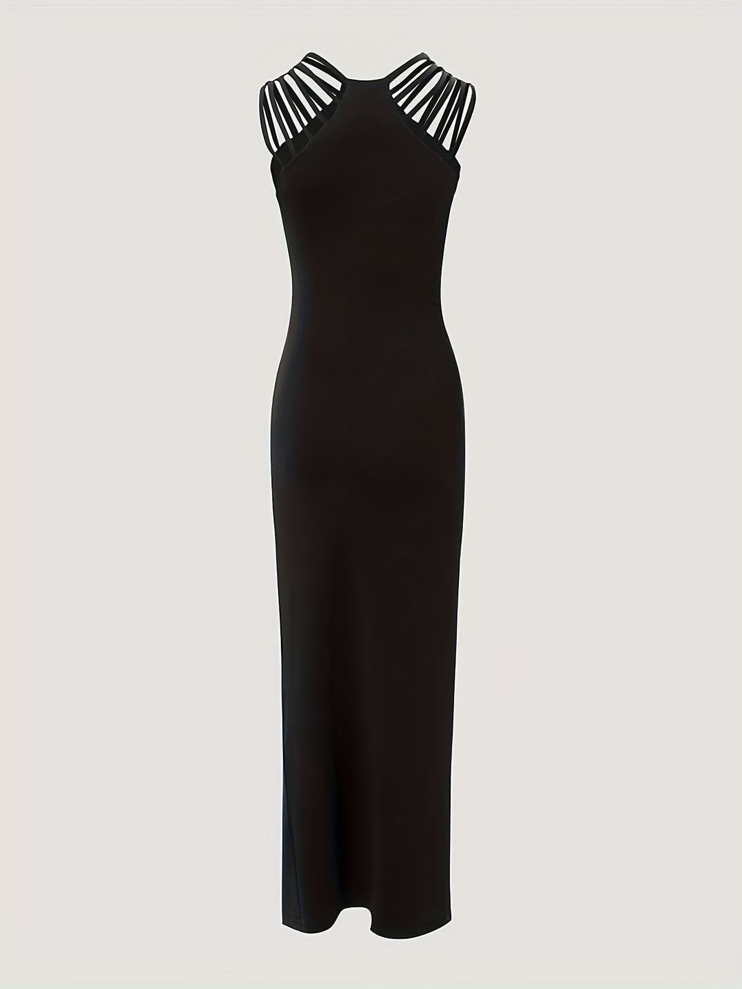 Glamorous Rhinestone Split Bodycon Dress