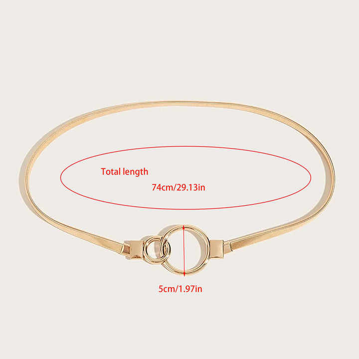 Golden Elastic Waist Chain Belt