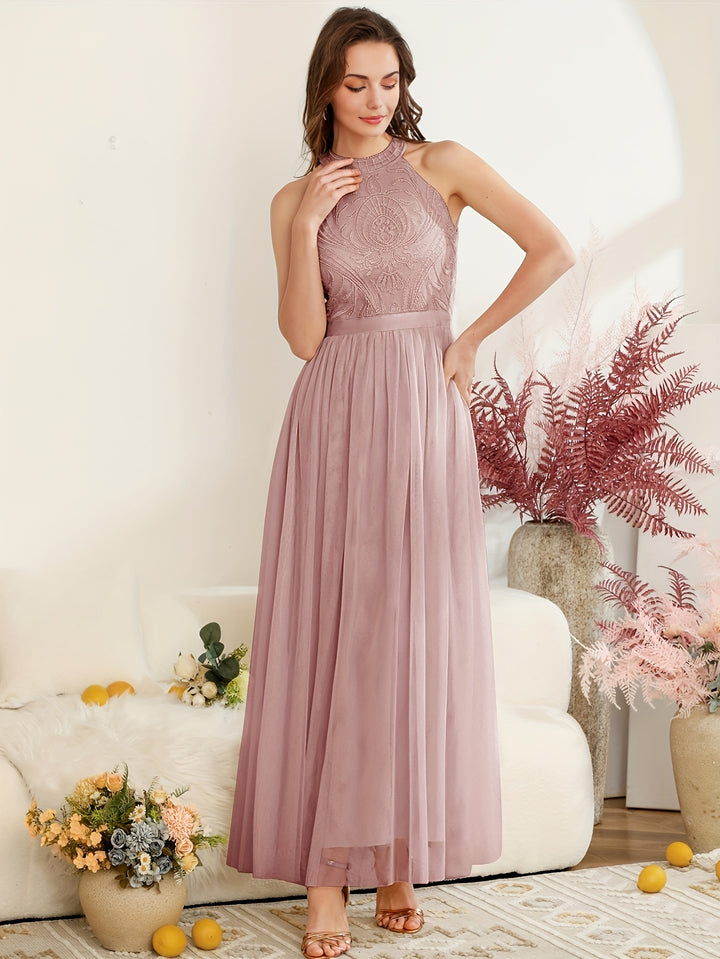 Elegant Blush Maxi Dress
