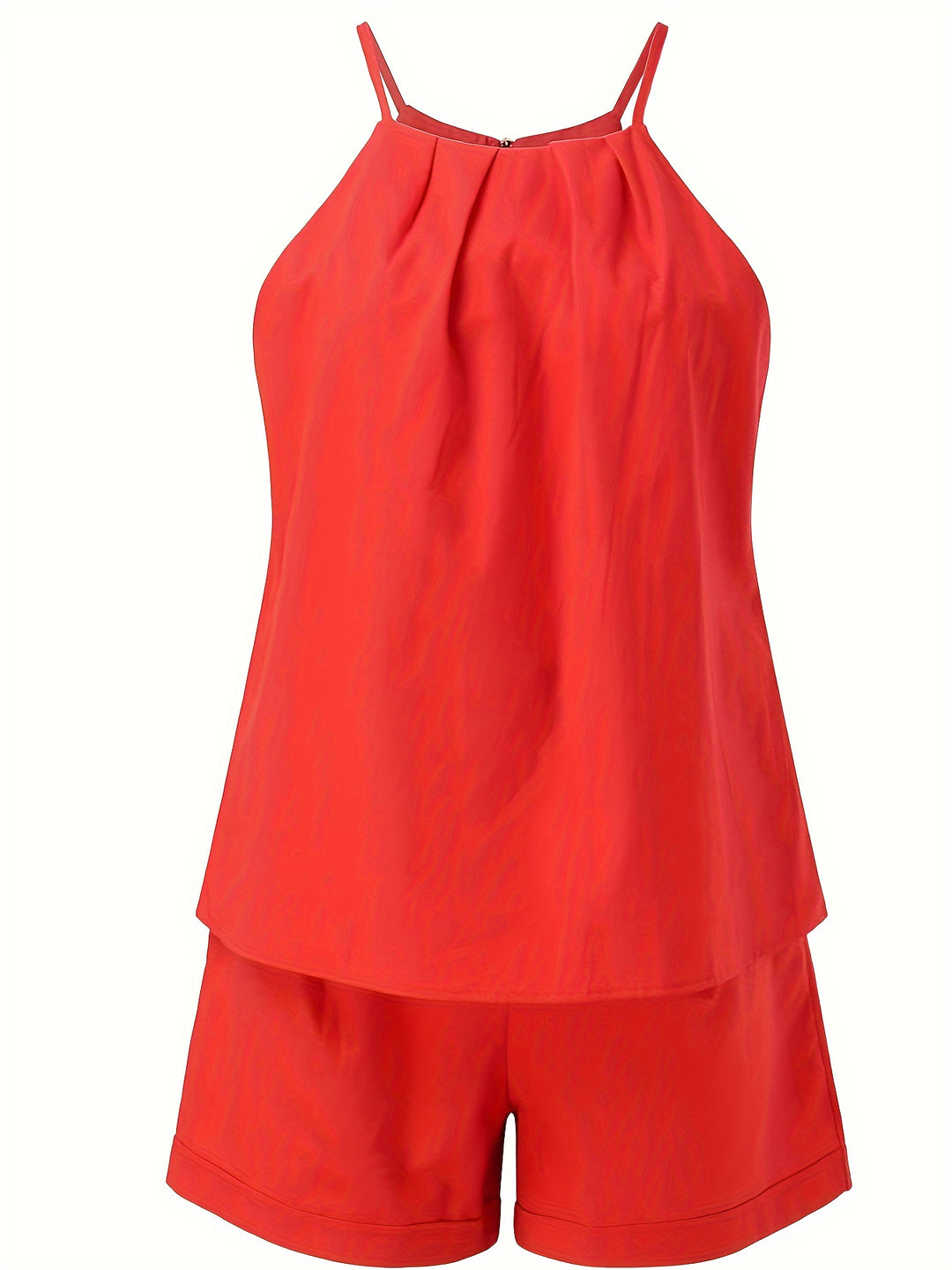 2 Piece Set Sleeveless Top & Pocket Shorts